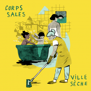 Invitation to a listening session of "Corps sales // Ville sèche" at DoucheFLUX