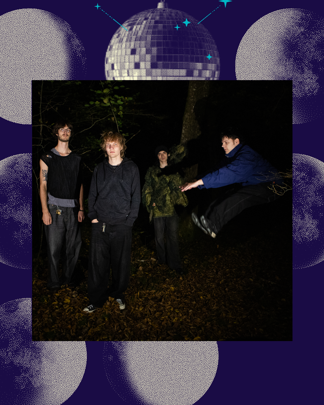 Photographie du groupe Stonks pour l'immense nuit